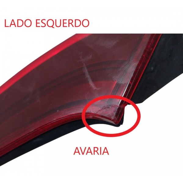 Par Lanterna Refletror Tampa Traseira Honda Fit 2015 Detalhe