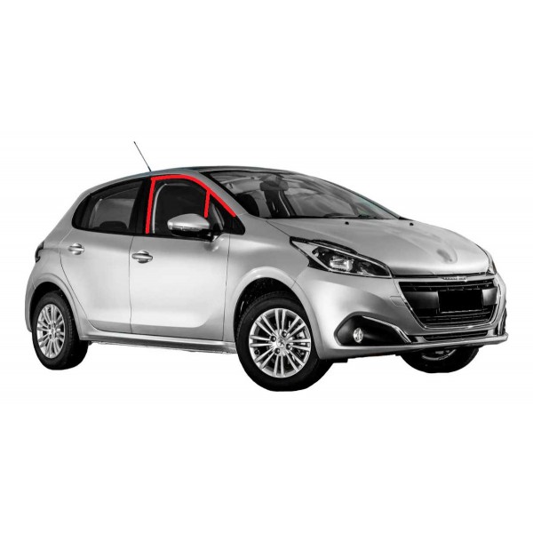 Guarnicao Vidro Dianteiro Peugeot 208 2016 2020 Direito