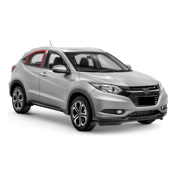 Guarnicao Vidro Traseiro Honda Hrv Exl Cvt 2016 Direito Preto