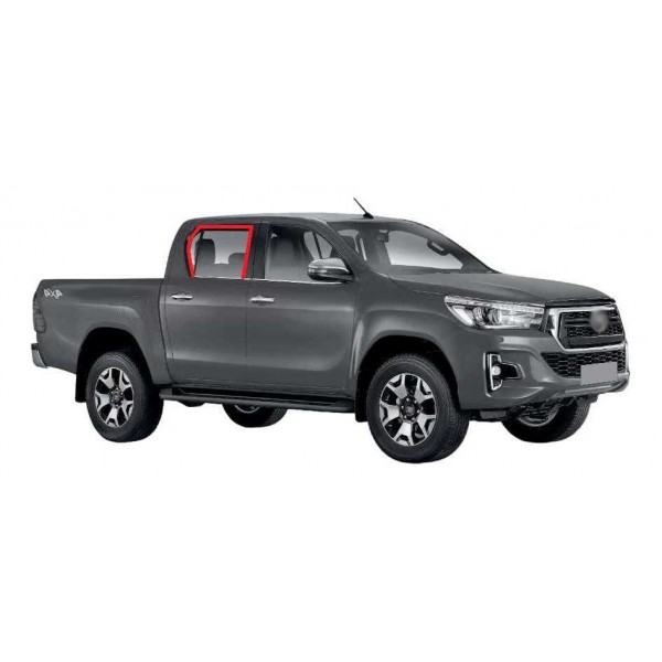 Guarnicao Vidro Traseiro Hilux Cd Srv 2.8 2019 Direito Preto