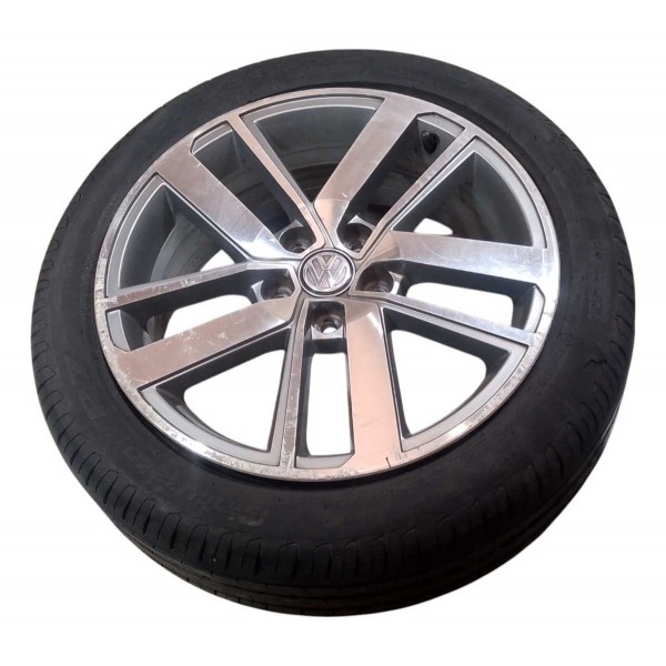 Roda Avulsa Aro 16 5x100 Vw Fox Run 1.6 Msi 2016 5z0601025bc Cinza