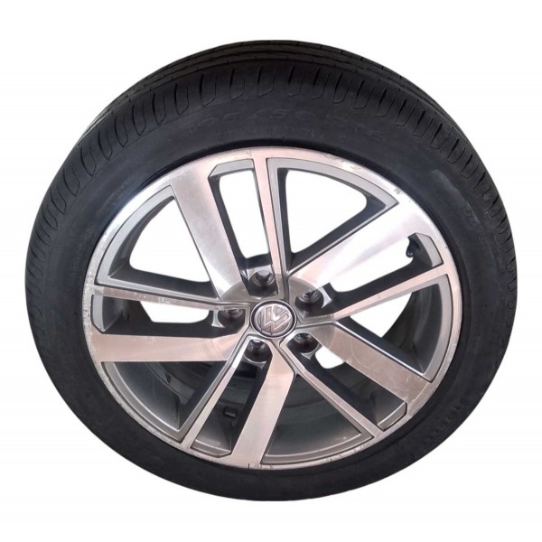 Roda Avulsa Aro 16 5x100 Vw Fox Run 1.6 Msi 2016 5z0601025bc Cinza