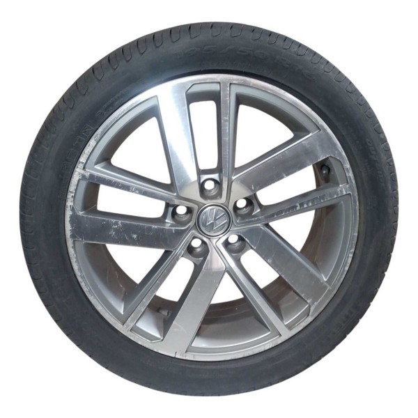 Roda Avulsa Aro 16 5x100 Vw Fox Run 1.6 Msi 2016 5z0601025bc Cinza