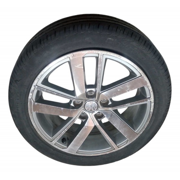 Roda Avulsa Aro 16 5x100 Vw Fox Run 1.6 Msi 2016 5z0601025bc Cinza