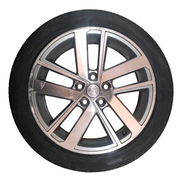 Roda Avulsa Aro 16 5x100 Vw Fox Run 1.6 Msi 2016 5z0601025bc Cinza