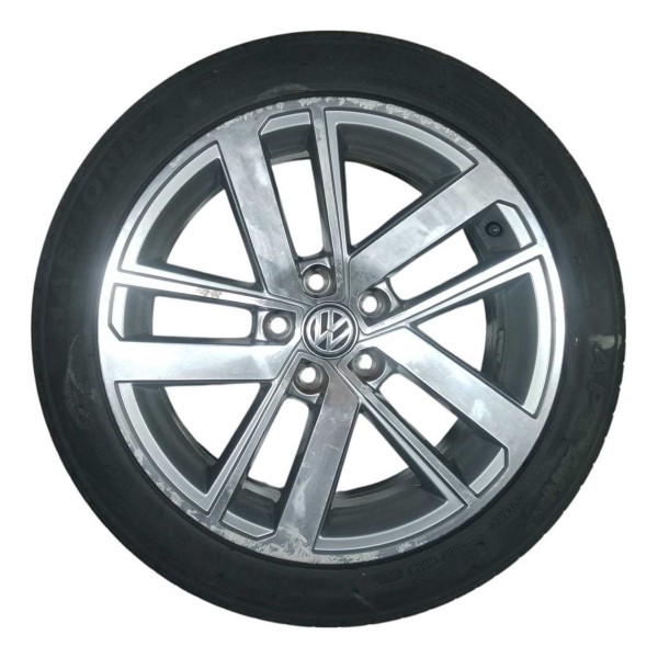Roda Avulsa Aro 16 5x100 Vw Fox Run 1.6 Msi 2016 5z0601025bc Prateado