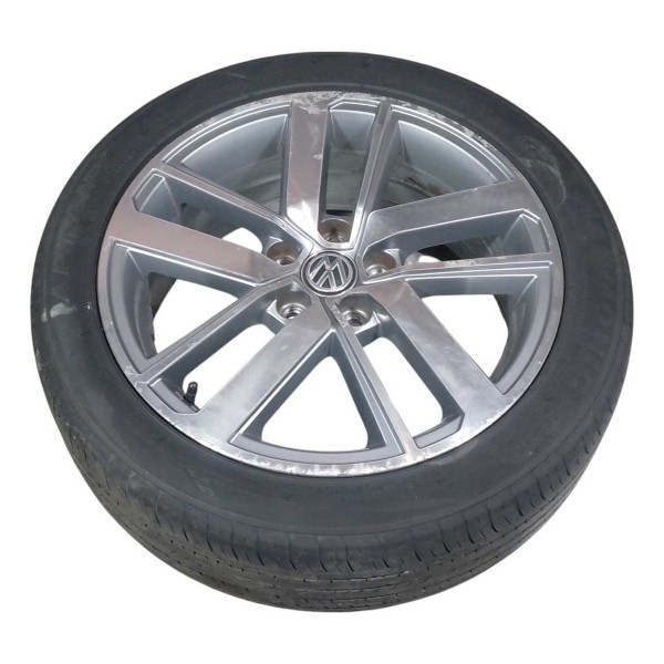 Roda Avulsa Aro 16 5x100 Vw Fox Run 1.6 Msi 2016 5z0601025bc Prateado