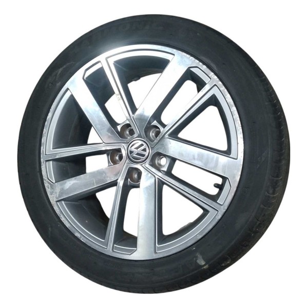 Roda Avulsa Aro 16 5x100 Vw Fox Run 1.6 Msi 2016 5z0601025bc Prateado