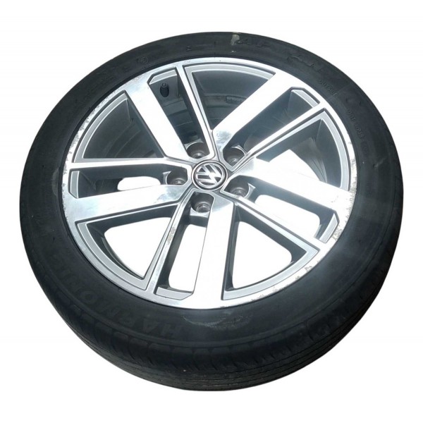 Roda Avulsa Aro 16 5x100 Vw Fox Run 1.6 Msi 2016 5z0601025bc Prateado