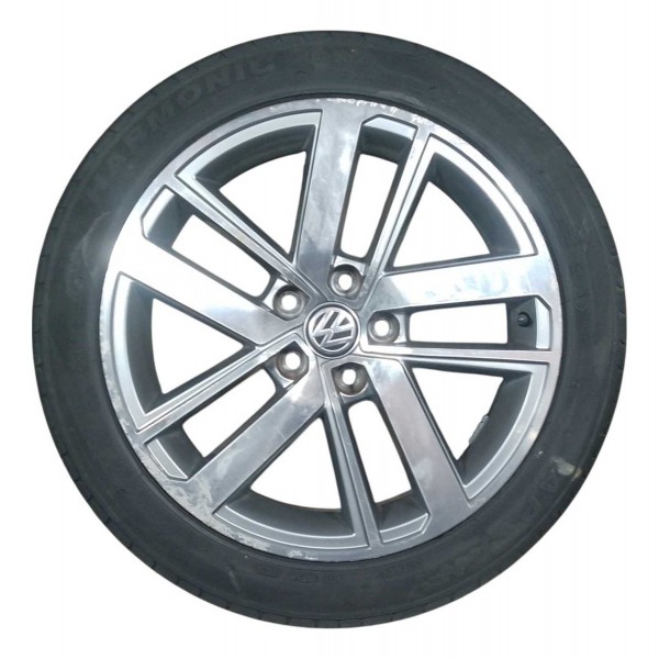 Roda Avulsa Aro 16 5x100 Vw Fox Run 1.6 Msi 2016 5z0601025bc Prateado