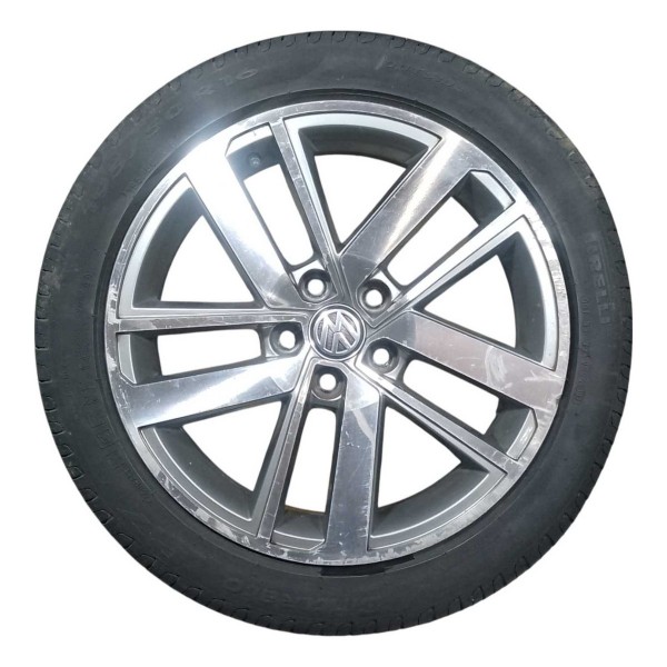 Roda Avulsa Aro 16 5x100 Vw Fox Run 1.6 Msi 2016 5z0601025bc Prateado