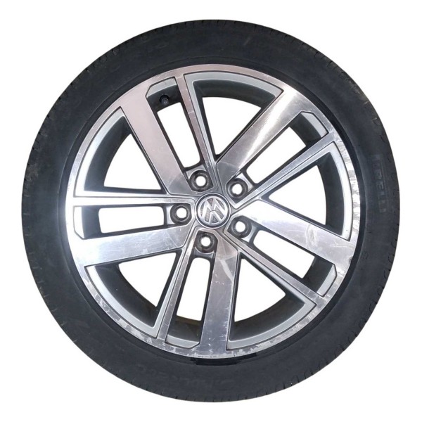 Roda Avulsa Aro 16 5x100 Vw Fox Run 1.6 Msi 2016 5z0601025bc Prateado