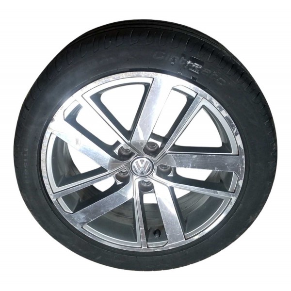 Roda Avulsa Aro 16 5x100 Vw Fox Run 1.6 Msi 2016 5z0601025bc Prateado