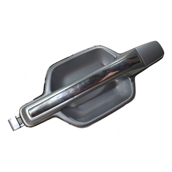 Macaneta Porta Traseira Mitsubishi Pajero Full 2006 Esquerda Prateado