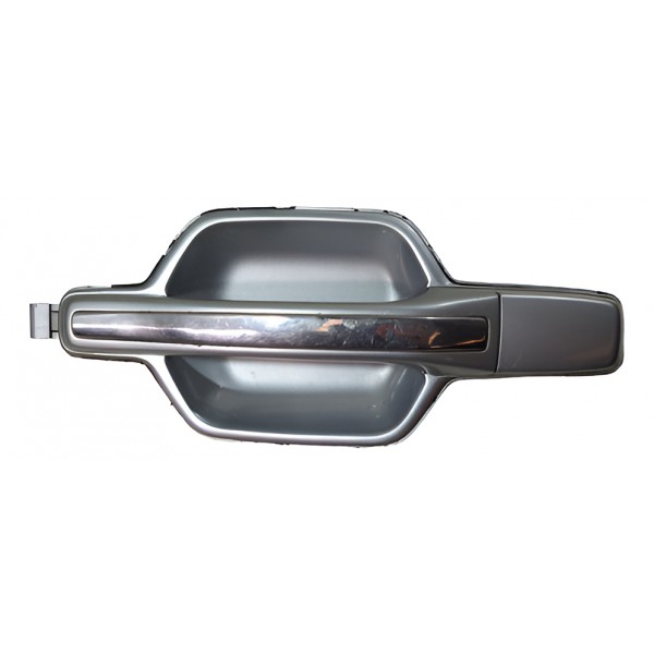 Macaneta Porta Traseira Mitsubishi Pajero Full 2006 Esquerda Prateado