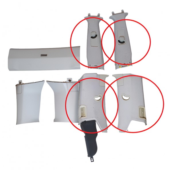 Moldura Lateral Coluna Discovery 3 Tdv6 2005 2009 Detalhe