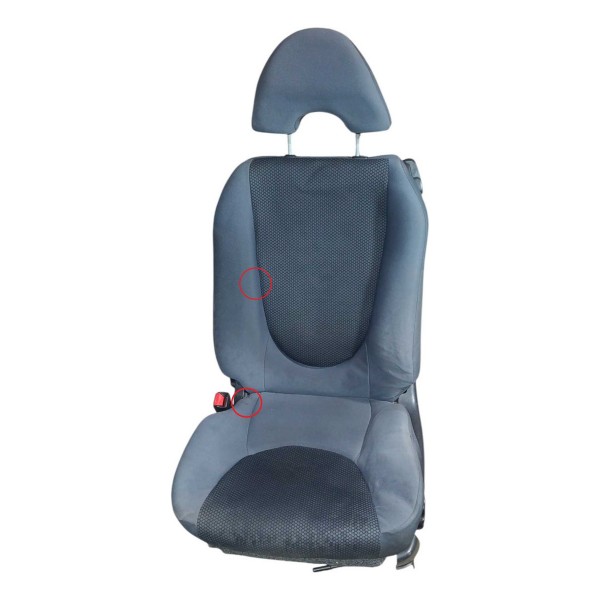 Banco Dianteiro Esquerdo Honda Fit Lxl 2007 Detalhe - Cinza