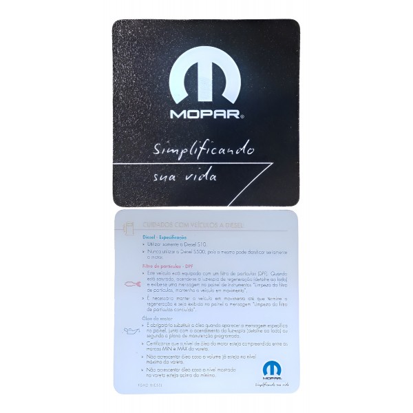 Adesivo Mopar Fiat Toro Diesel