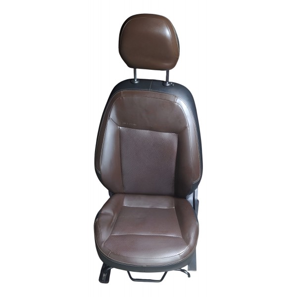 Banco Dianteiro Chevrolet Cobalt 1.8 2018 Esquerdo Detalhe - Marrom