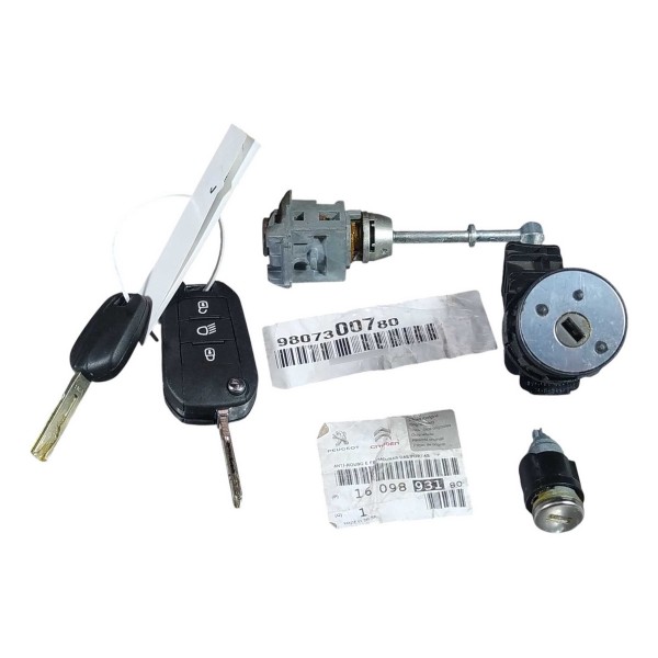 Miolo Chave Cilindro Comutador Peugeot 208 1609893180 Verde-escuro