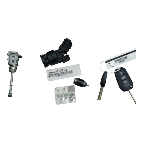 Miolo Chave Cilindro Comutador Peugeot 208 1609893180 Verde-escuro