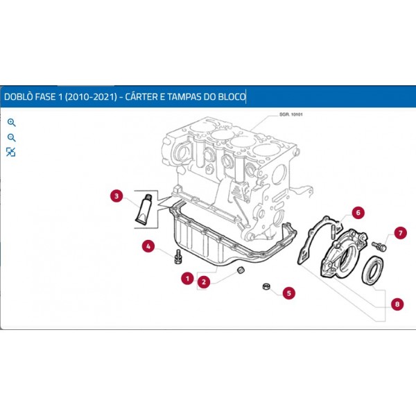 Retentor Volante Motor Fiat Doblo 1.4 8v Evo Fire 46350916
