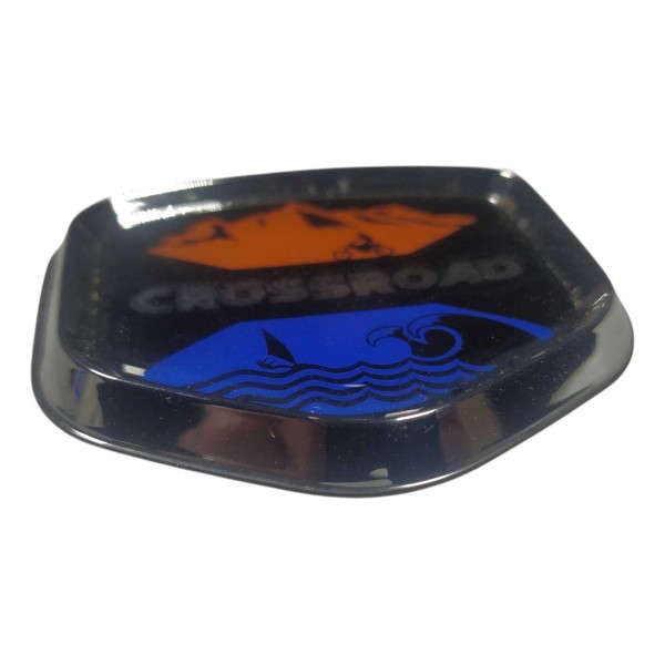 Emblema Adesivo Traseiro Crossroad Fiat Strada 50290080 Preto