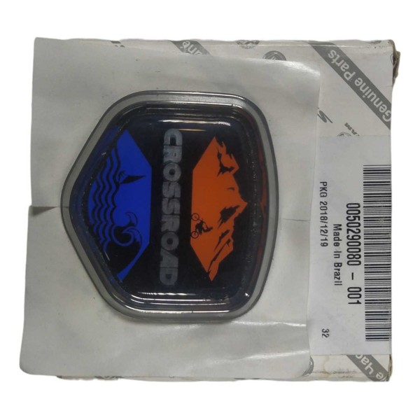 Emblema Adesivo Traseiro Crossroad Fiat Strada 50290080 Preto