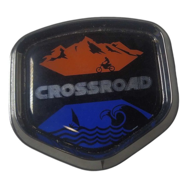 Emblema Adesivo Traseiro Crossroad Fiat Strada 50290080 Preto