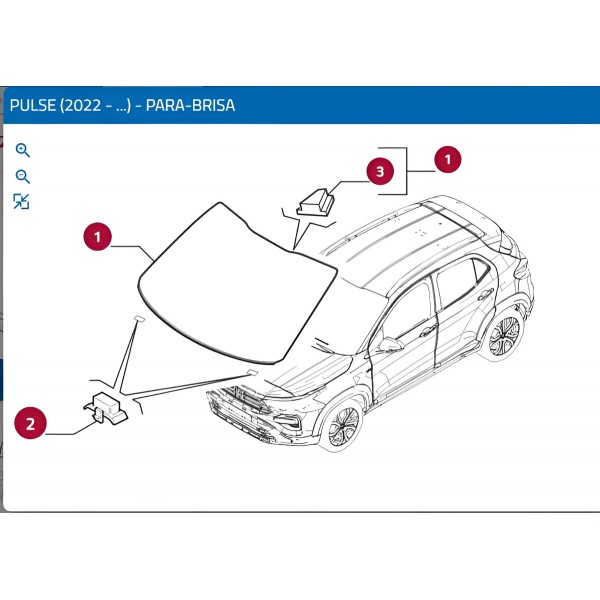 Vidro Parabrisa Sem Sensor Fiat Pulse Fastback 52206536 Fumê