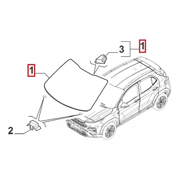 Vidro Parabrisa Sem Sensor Fiat Pulse Fastback 52206536 Fumê