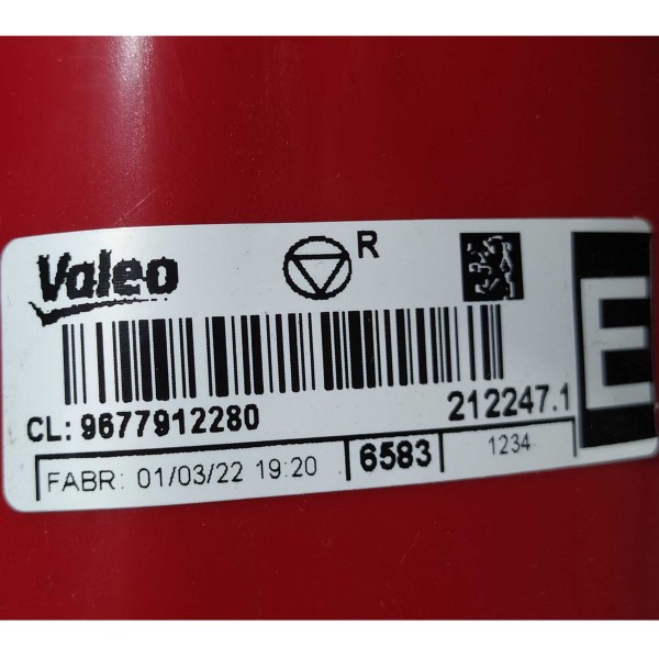 Lanterna Traseira Peugeot 207 2010 2015 Esquerda Original Esquerdo/motorista Vermelho