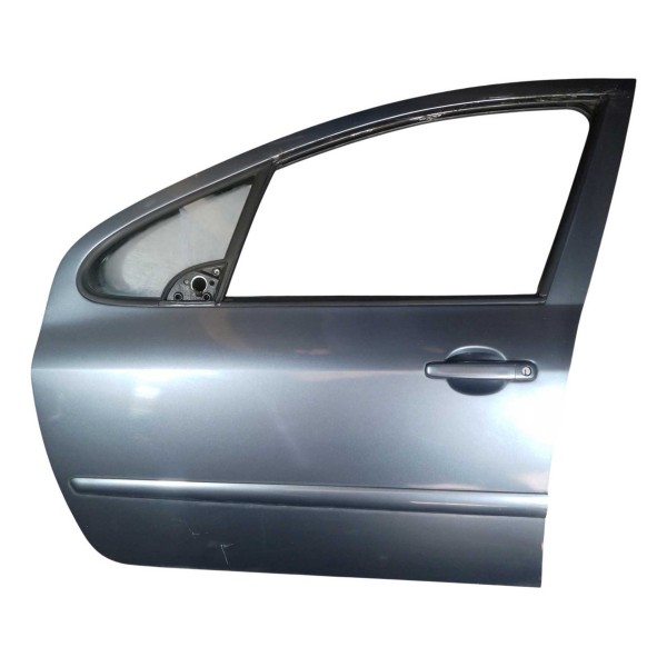 Porta Dianteira Esquerdo Peugeot 307 Sedan 2007 Cinza Fer - Dianteira - Esquerdo - Cinza