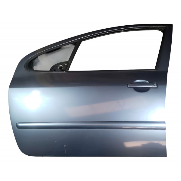 Porta Dianteira Esquerdo Peugeot 307 Sedan 2007 Cinza Fer - Dianteira - Esquerdo - Cinza