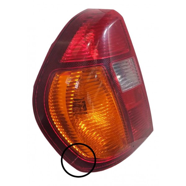 Lanterna Traseira Esquerdo Renault Clio Sedan 2000 Detalhe Esquerdo/motorista Vermelho