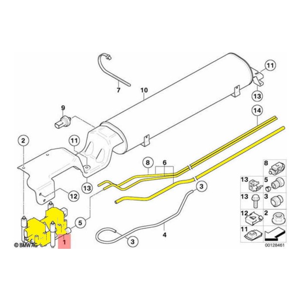 Bloco Valvula Solenoide Suspensao Ar Bmw E53 X5 4.4is 2004