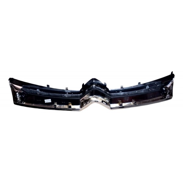 Friso Moldura Grade Radiador Citroen C3 2013 2019 Detalhe Prateado